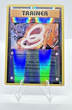 POKEMON CHARIZARD SPIRIT LINK 75/108 REVERSE HOLO XY EVOLUTIONS MP - Image 1
