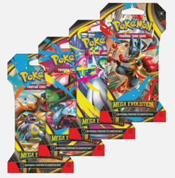 1x Pokemon TCG Mega Evolution Sleeved Booster Pack Random Art - Image 1