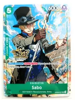 One Piece 3rd Anniversary Stamped 4 Card Promo Set– Luffy, Luffy, Sabo & Ace. - Image 4