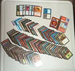 MTG Magic Invasion Tournament Pack Box + Fifth Edition Rules + Lot Of Misc Cards - Image 1
