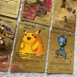 Pokemon Foil Fan Art Cards - Gold Foil Spanish Version Bundle x 12 - Image 3