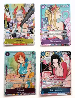 One Piece CCG - 2025 Dash Pack 4 Card Set - Boa, O-Nami, Black Maria, Yamato - Image 1