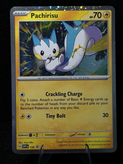 Pokemon TCG Pachirisu 158 Sv: Scarlet & Violet Promo Cards Holo NM - Image 1