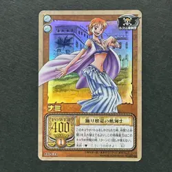S4552 Nami HOLO Japanese One Piece Vintage Card Game Carddass Card J17 - Image 1