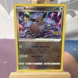 Radiant Eevee SWSH230 Sword & Shield Promo Cards Holo Black Star Promo Pokemon - Image 1