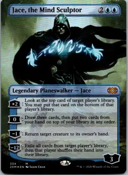 Jace, the Mind Sculptor (Borderless) M Double Masters 334 NM Foil - Image 1