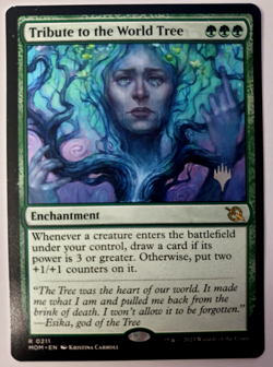 Tribute to the World Tree - MTG March of the Machine - Promo Rare - 0211 VLP - Image 1