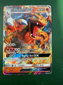 Pokemon Charizard GX 20/147 Ultra Rare Full Art SM-Burning Shadows Holo TCG Card - Image 1