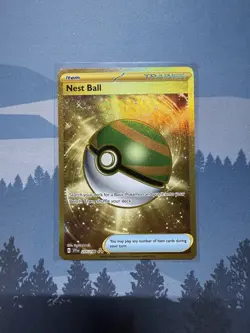 Pokemon Scarlet & Violet Nest Ball 255/198 Holo Hyper Rare Near Mint - Image 1