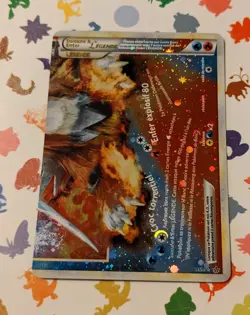 Pokemon TCG Suicune & Entei Legend (Bottom) 95/95 *FRENCH* Unleashed Holo 2010 - Image 3