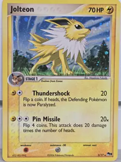 Pokemon Card TCG Pop Series 3 Jolteon Holo 2006 Promo Rare 3 /17 Vintage - Image 5