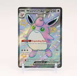 Wigglytuff ex - 222/091 Paldean Fates Full Art Shiny Pokemon - NM/MINT - Image 1