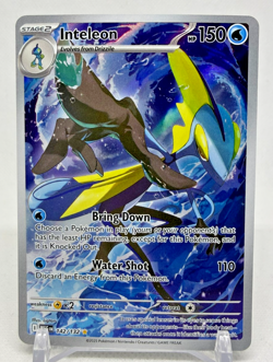 Inteleon 142/132 Illustration Rare Holo ME01: Mega Evolution Pokemon NM 142/132 - Image 1