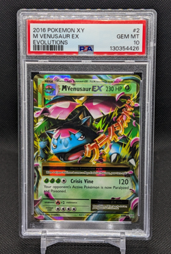 M Venusaur EX 2/108 XY PSA 10 2016 Pokemon Evolutions - Image 1