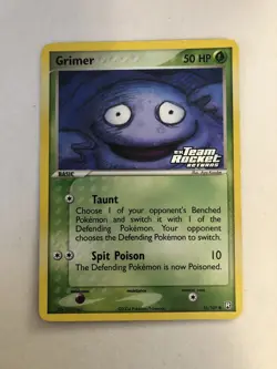 Team Rocket Returns Grimer 56/109 Stamped Reverse Holo Pokemon - Image 1