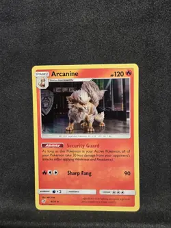 Pokemon TCG: Arcanine 6/18 - Detective Pikachu - Holo Rare NM - Image 1