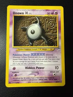 2002 Pokemon - Unown [X] #30/105 - Neo Destiny Unlimited - Regular - NM - Image 1