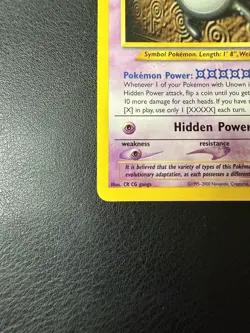 2002 Pokemon - Unown [X] #30/105 - Neo Destiny Unlimited - Regular - NM - Image 5