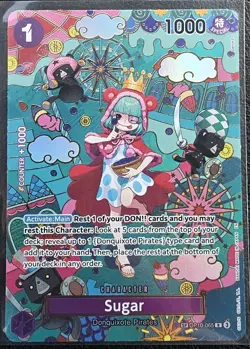 NM Sugar OP10-065 SP Alt Art The Azure Sea’s Seven English One Piece SEE PICS - Image 1