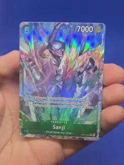 One Piece Carrying On His Will Sanji OP13-027 Alternate Alt Art Parallel Rare NM - Image 2