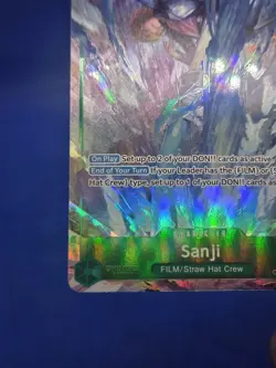One Piece Carrying On His Will Sanji OP13-027 Alternate Alt Art Parallel Rare NM - Image 5