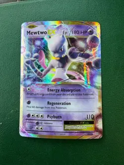 Pokemon Mewtwo EX 52/108 Evolutions Ultra Rare Holo 180HP Basic English TCG Card - Image 1