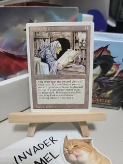 MTG magic card 1x Library of Leng 3rd Edition Revised LP, English Gathering Art - Image 1