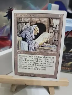 MTG magic card 1x Library of Leng 3rd Edition Revised LP, English Gathering Art - Image 4