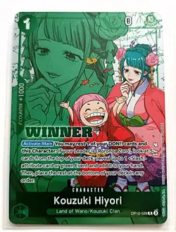 4 x One Piece, Kouzuki Hiyori Store Tournament Winner's Prize Cards...(Playset) - Image 2