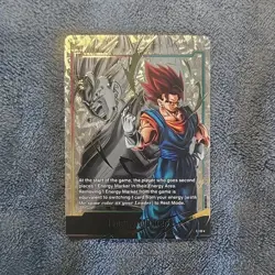 Dragon Ball Super Card Game Vegeta Foil Energy Marker Card E18 Card Stock - Image 1