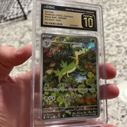 ✨✨ CGC 10 Pristine Servine 088/086 AR Art Rare Black Bolt sv11B Pokemon Card - Image 5