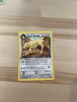 Vintage Pokemon Card First Edition Dark Persian 42/82 - Image 1