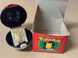 Pokemon 23k Gold Plated Cards BK Pokeball Complete Set Vintage RARE - Image 2