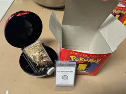 Pokemon 23k Gold Plated Cards BK Pokeball Complete Set Vintage RARE - Image 5