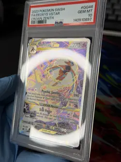 Pokemon Deoxys VSTAR Crown Zenith Galarian Gallery Full Art #GG46 PSA 10 - Image 2