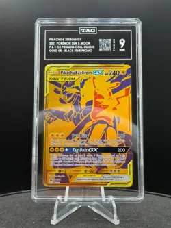 2021 Pokemon SM Premium Collection #SM248 Full Art/Pikachu & Zekrom GX - Image 1