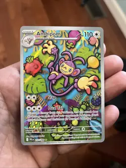 2025 Pokemon Phantasmal Flames Ambipom Illustration Rare #107/094 - Image 1
