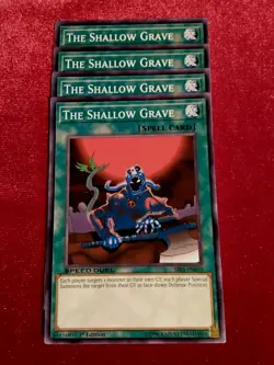 Yu-Gi-Oh! (x4) The Shallow Grave #SBLS-EN039 Speed Duel: Arena of Lost Souls - Image 1