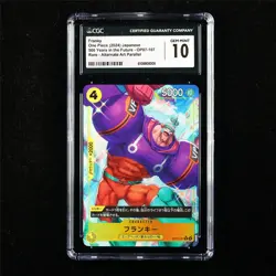 CGC 10 GEM MINT 2024 One Piece JPN Franky OP07-107 R (Alt Art) - Image 1