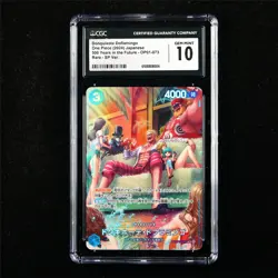CGC 10 GEM MINT 2024 One Piece JPN Donquixote Doflamingo OP01-073 Rare (SP) - Image 1
