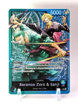 Roronoa Zoro & Sanji - ST12-001 - Leader - English - Near Mint - One Piece CCG - Image 1