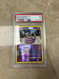 Pokemon Cards: Great Encounters Reverse Holo: Ekans 66/106 PSA 7 - Image 1