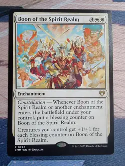 Boon of the Spirit Realm MTG Commander Masters Rare NM x1 - Magic Card - Image 1