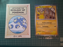Pokemon x Natural History Museum Promo - Pikachu JUMBO card + EXTRA Booklet - Image 1