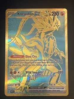 Pokemon TCG Scarlet & Violet Paldean Fates Koraidon EX Card 245/091 - Image 1