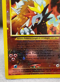 Pokemon TCG Entei WoTC Black Star Promo #34 Reverse Holo Card #Feb1 - Image 3