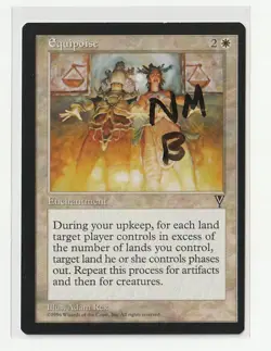Equipoise (NM) # Visions VIS Rare Enchantment Reserved List Magic card MTG B - Image 1