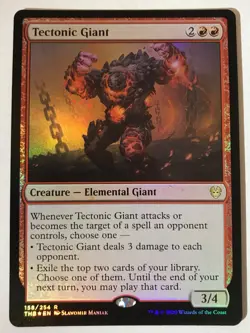 *Foil* TECTONIC GIANT Theros Beyond Death MTG Magic the Gathering THB - Image 1