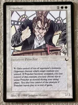 MTG Preacher The Dark NM - Image 1