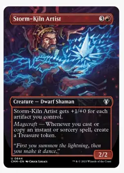 1x MTG Storm-Kiln Artist (Borderless) - Commander Masters! NM Mint! - Image 1